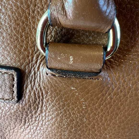 MICHAEL KORS Brown Hamilton Soft Pebble Leather Satchel - Picture 8 of 13